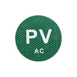 Show details for PV AC Round Hardback Label 100mm