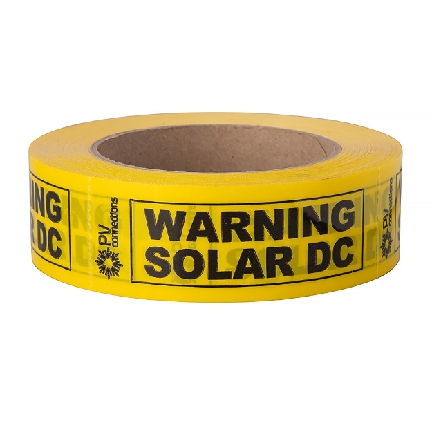 Picture of DC Warning Adhesive Tape 50m Roll