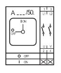 Picture of On-Off Cam Switch 4 hole 2P 25A