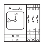 Picture of On-Off Cam Switch 4 hole 3P 25A