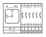 Picture of On-Off Cam Switch 4 hole 6P 25A