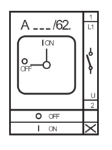 Picture of On-Off Cam Switch 22.5 / 30mm 1P 25A