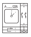 Picture of On-Off Spring Cam Switch 22.5 / 30mm 2P 25A