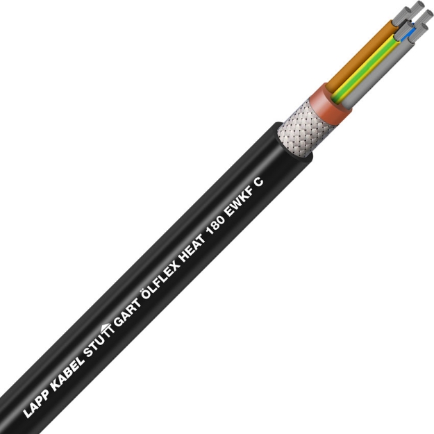 Picture of Screened +180°C Silicone Cable 5G1
