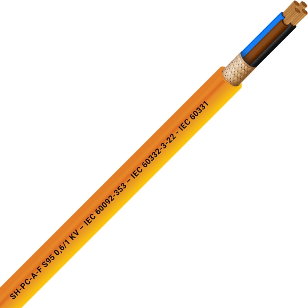 Picture of Armoured Multicore 4x2.5 Orange