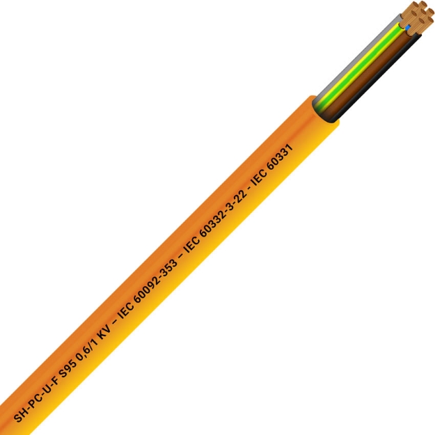 Picture of Unarmoured Multicore 7x1 Orange