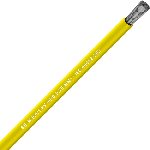 Picture of Unarmoured Single Core 1x4 Yellow