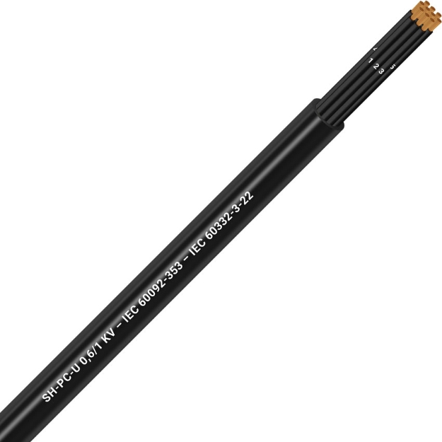 Picture of Unarmoured Multicore 10x2.5 Black