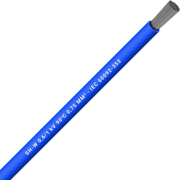 Picture of Unarmoured Single Core 1x1 Blue
