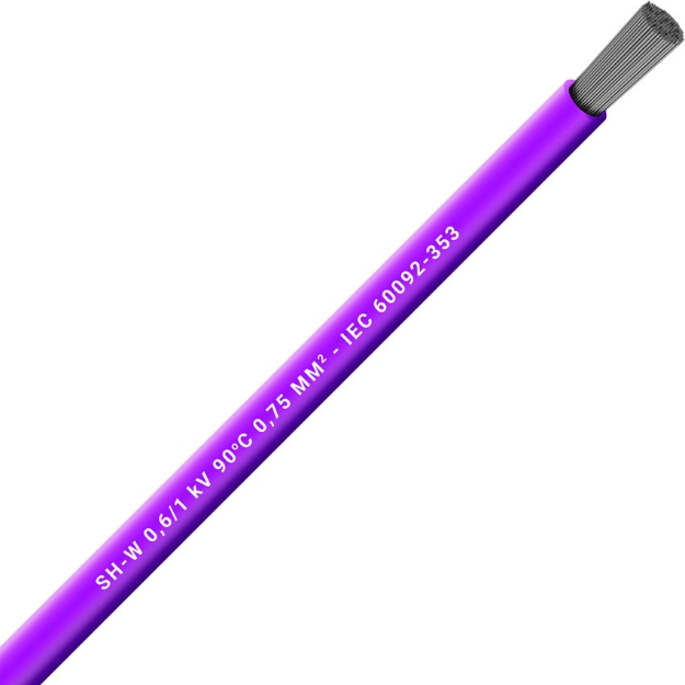 Picture of Unarmoured Single Core 1x1 Violet
