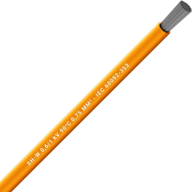Picture of Unarmoured Single Core 1x10 Orange