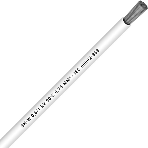 Picture of Unarmoured Single Core 1x10 White