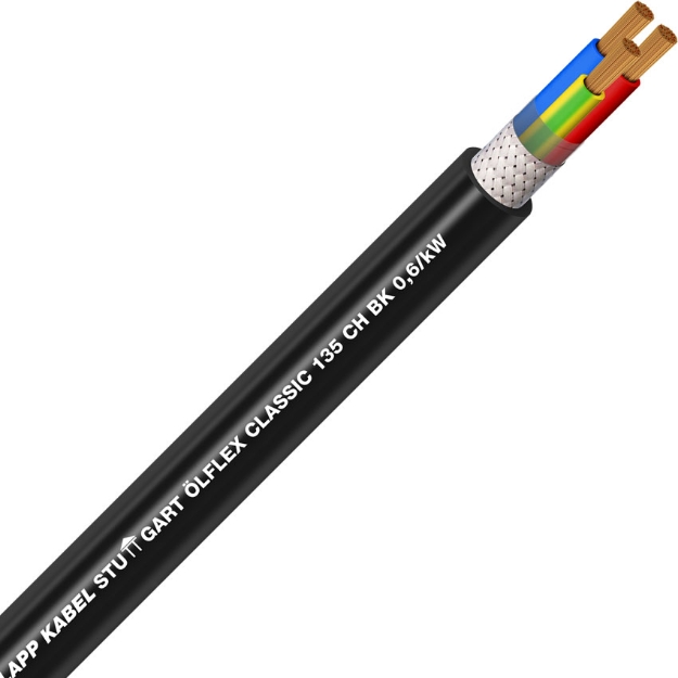 Picture of Black Halogen-Free Screened 0.6/1 Kv 3G1