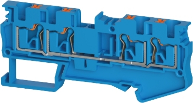 Picture of Push Terminal - 4mm -WTPN - Blue