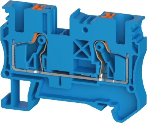 Picture of Push Terminal - 6mm -WTPN - Blue