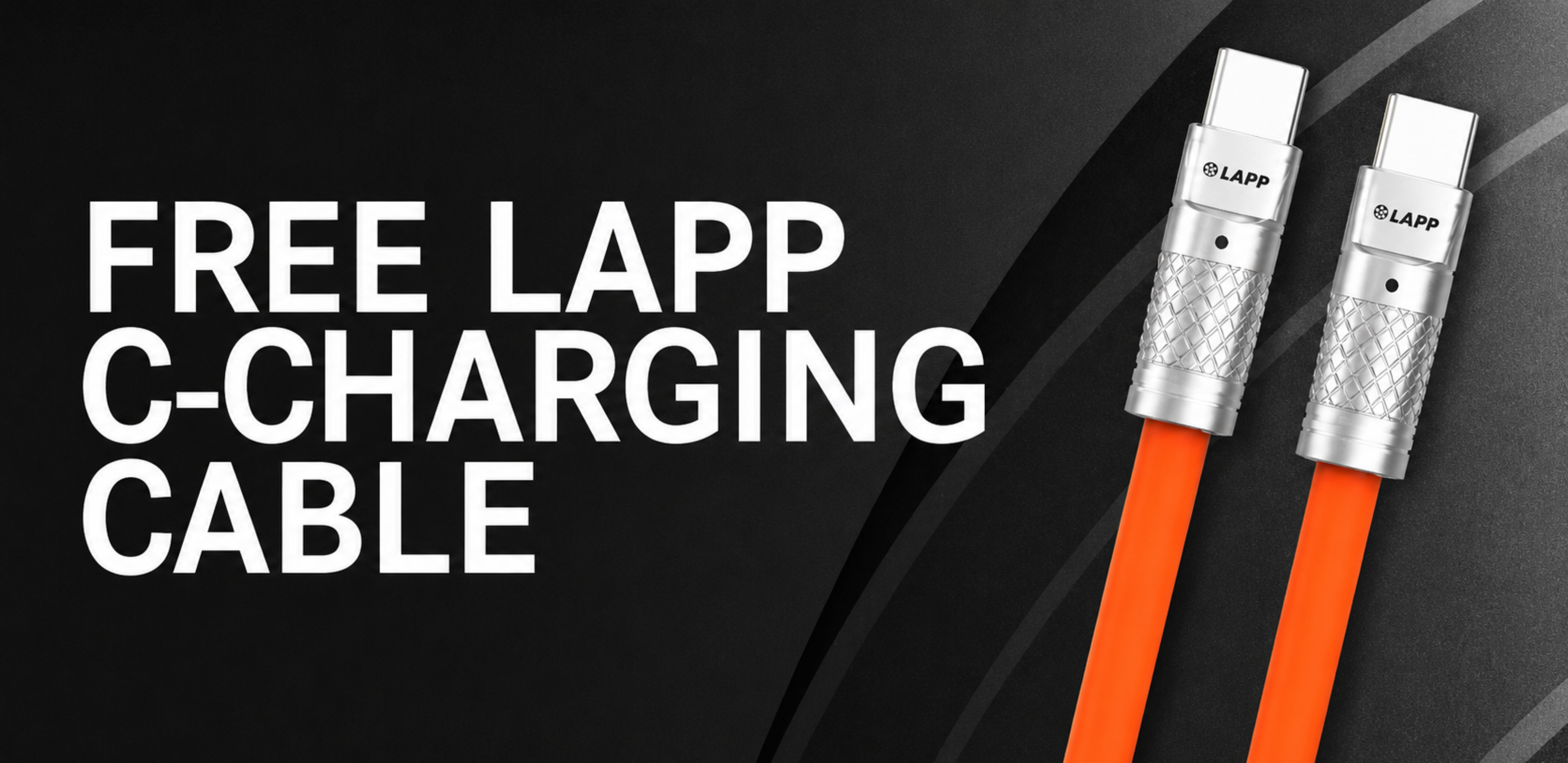 Spend $600 ex GST Online & Redeem a Free LAPP C-CHARGING CABLE
